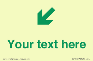 Custom Safe Condition inverse: Green Down left right arrow